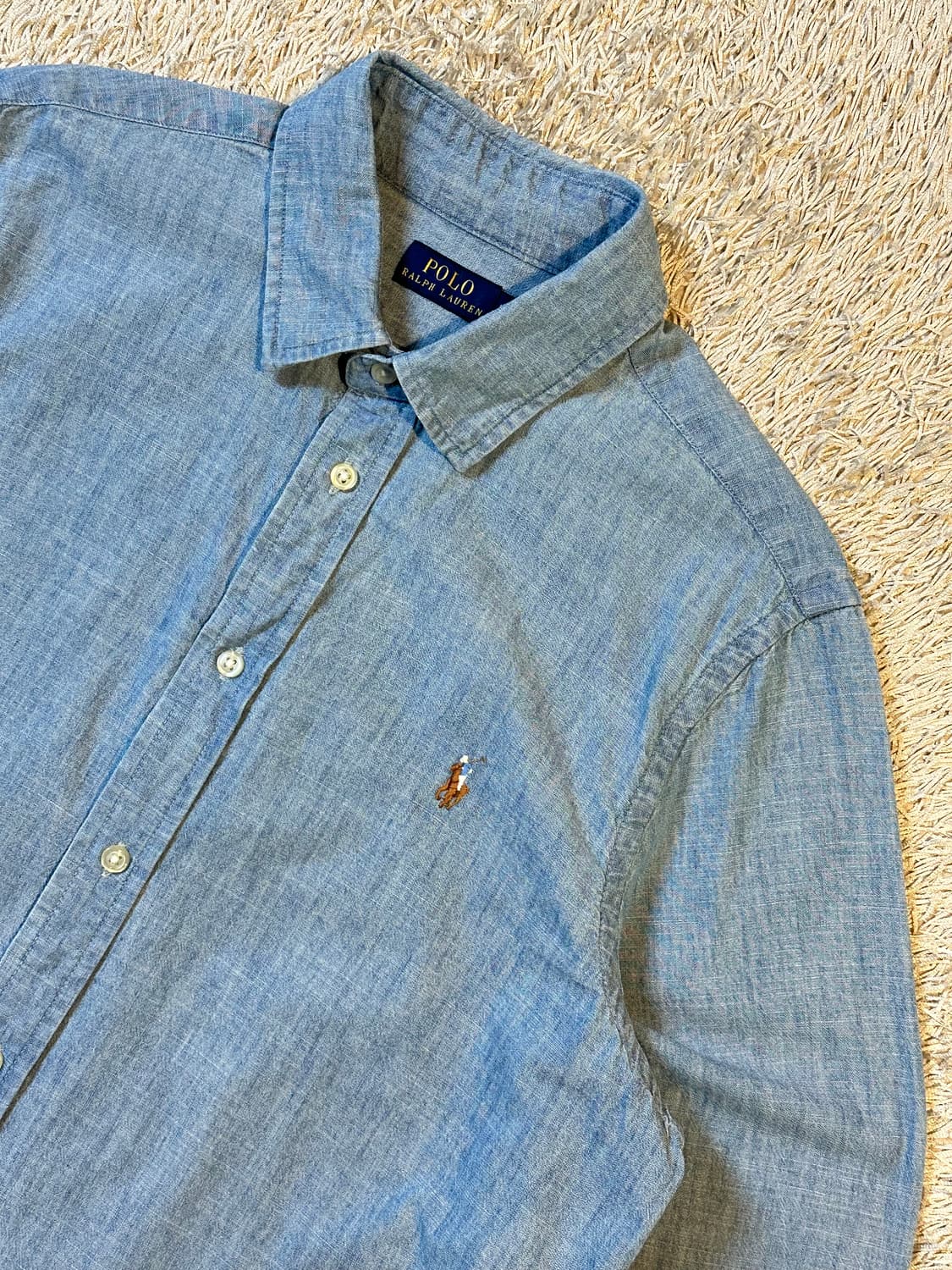 폴로 랄프로렌 신형 QR 멀티포니 샴브레이 데님셔츠 상품이미지2