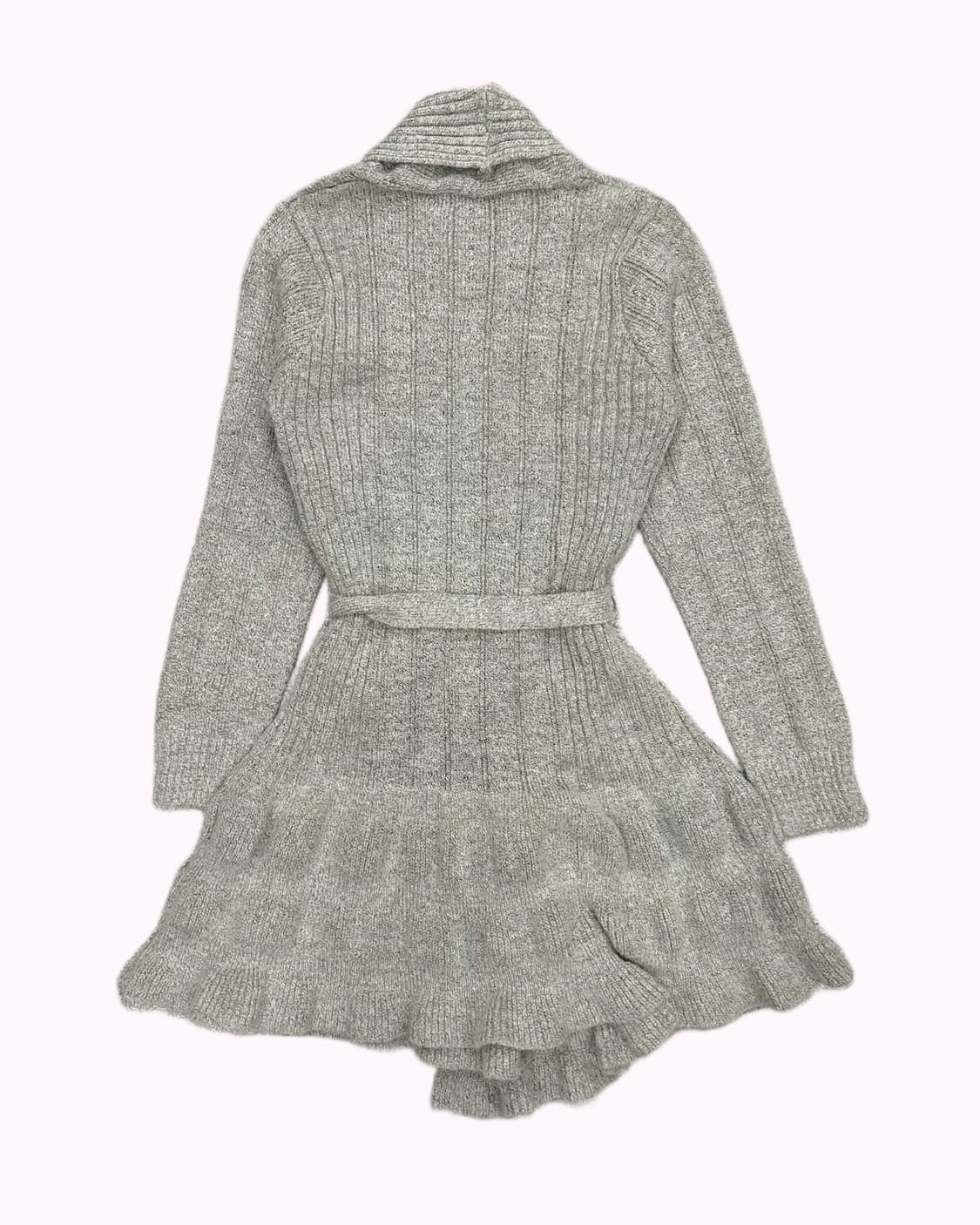 grey belted showl collar cardigan 상품이미지4