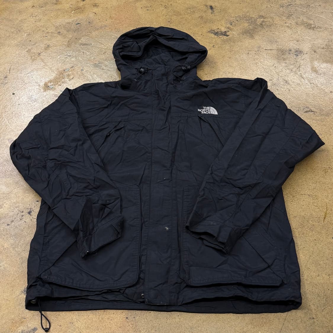 [정품/L] 노스페이스 블랙 바람막이 후드 자켓 b14 상품이미지2