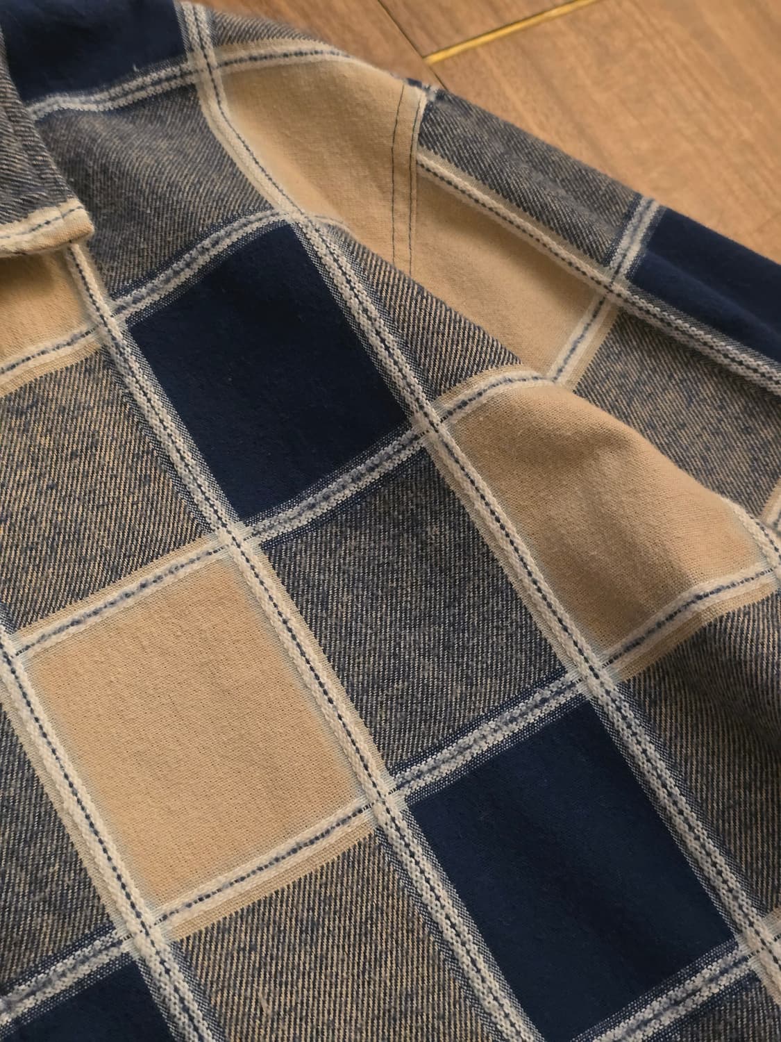 SABUROKU 사보로쿠 체크패턴 스윙탑 자켓 상품이미지2