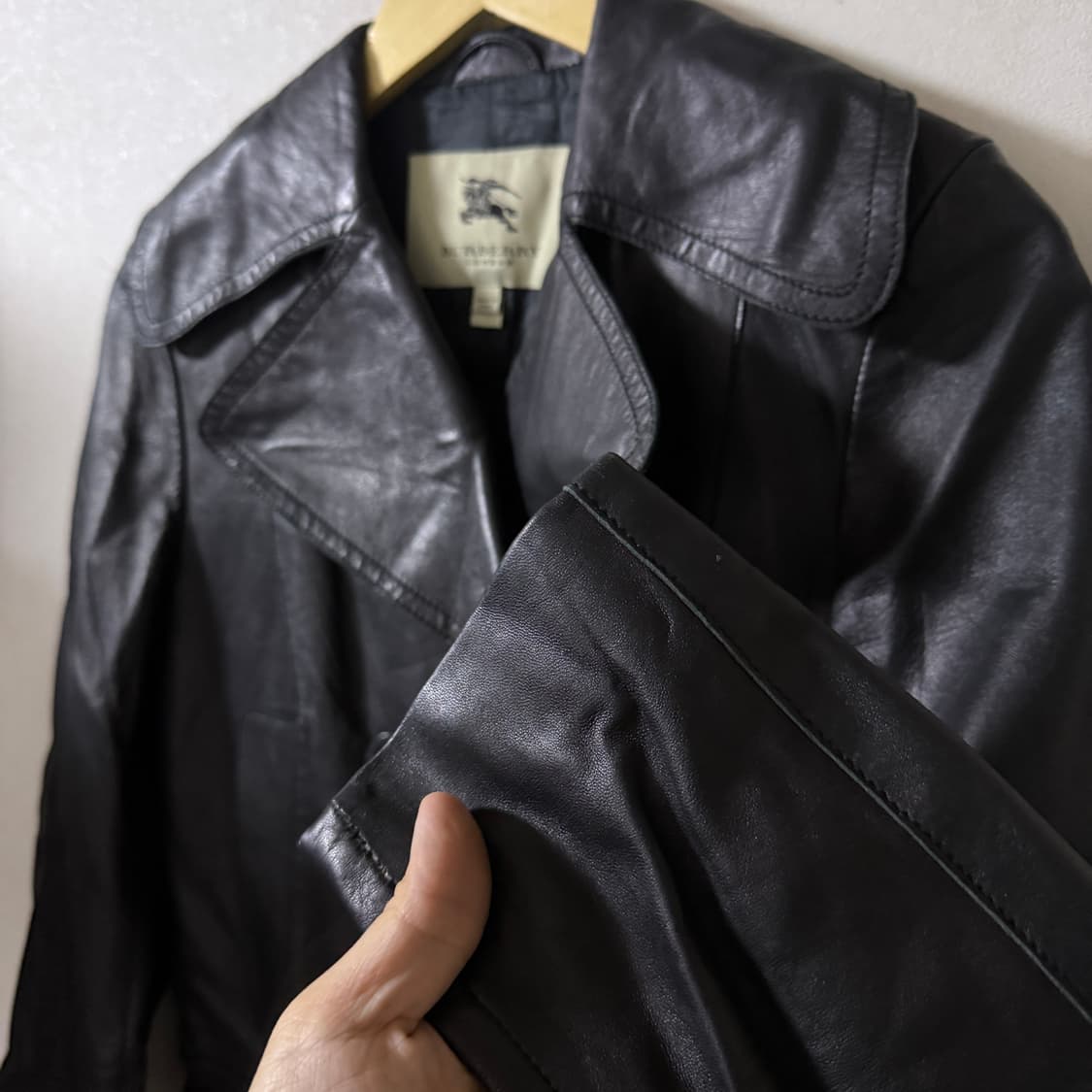 버버리 램스킨 트렌치 견장코트 USA4사이즈 (여성 55정도) 상품이미지6