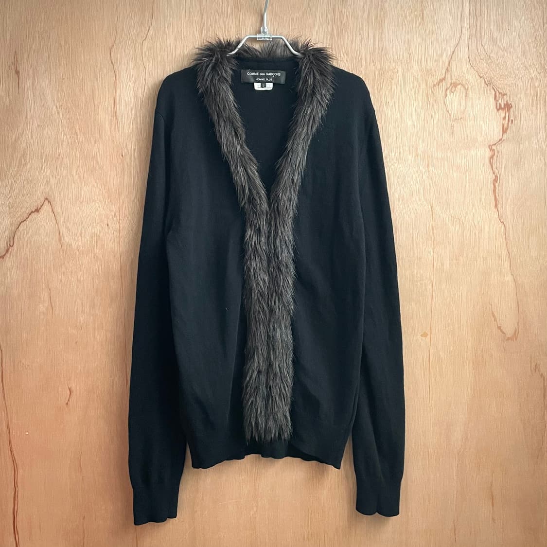 꼼데가르송 옴므플러스 퍼 집업 가디건 상품이미지1