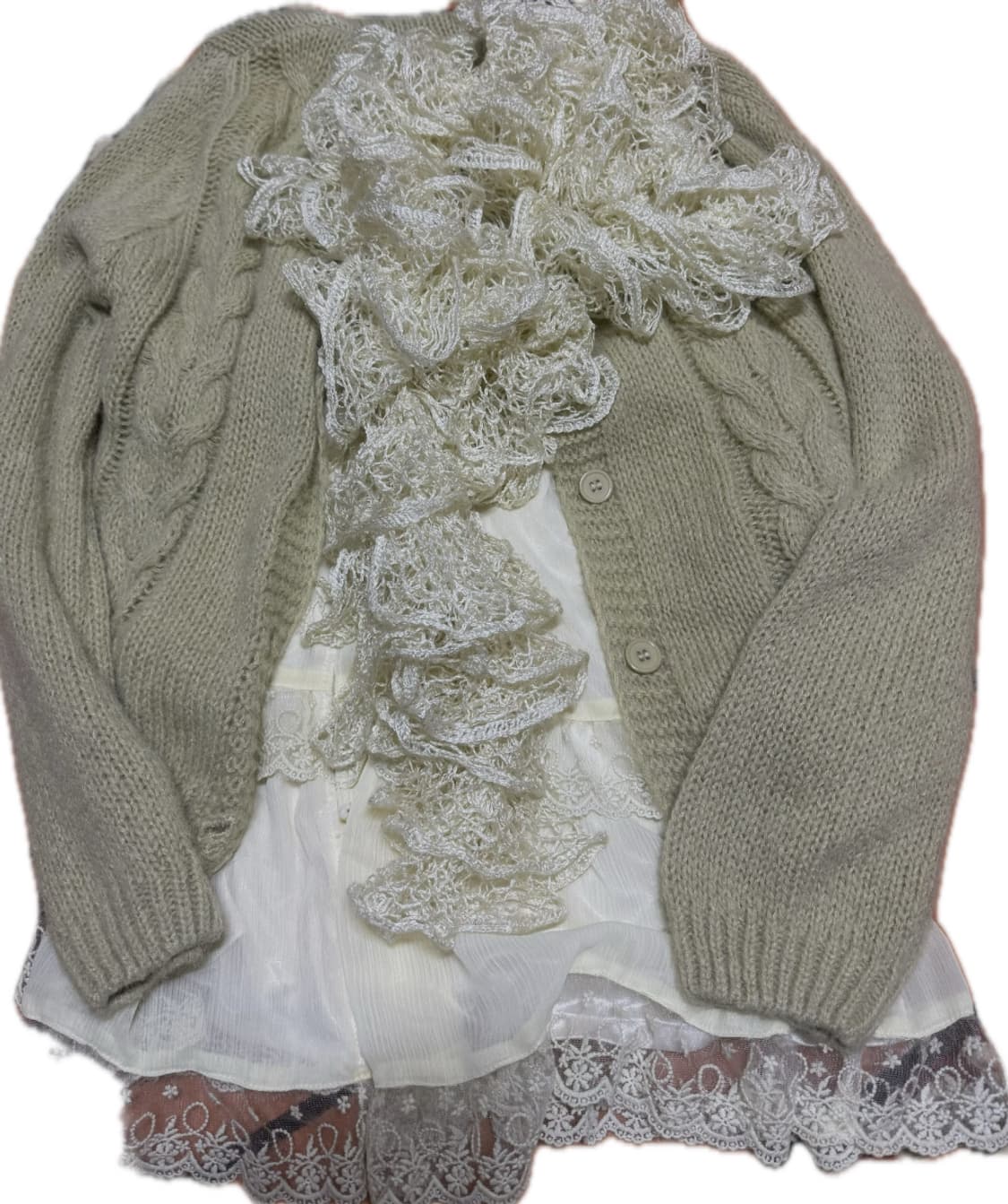 일본 빈티지 모리 머플러 니트 상품이미지1