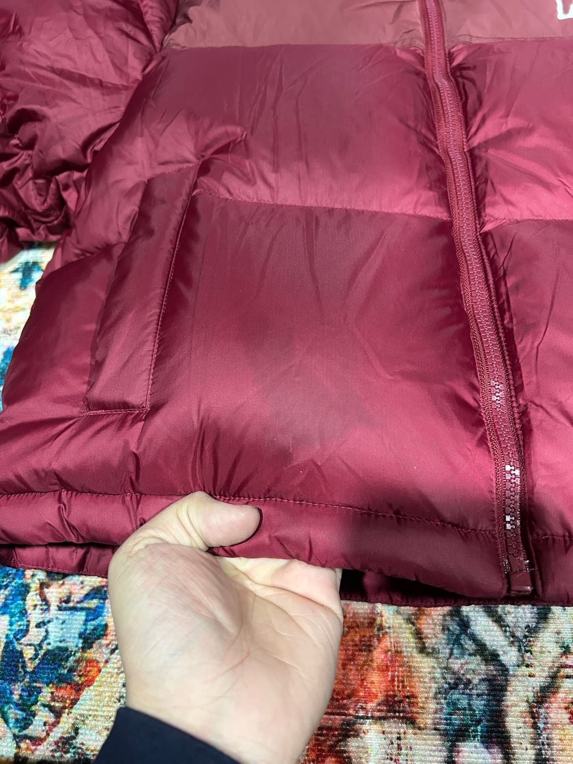 [M] 리 라이더스 버건디 크롭 패딩 상품이미지7