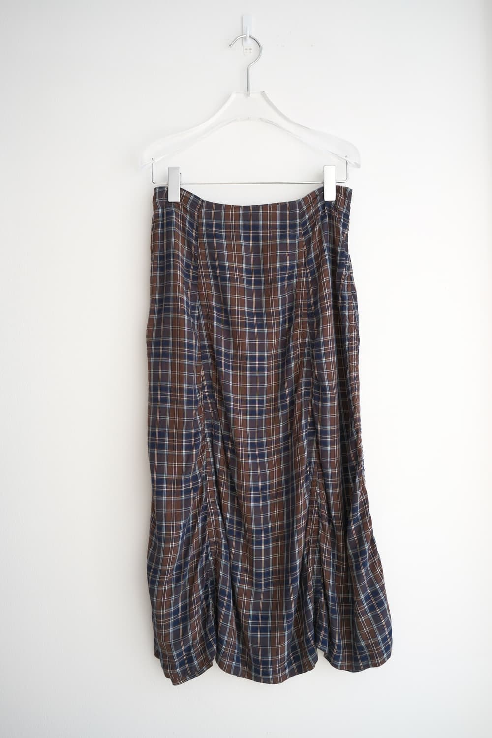 00s check shirring long skirt 상품이미지5