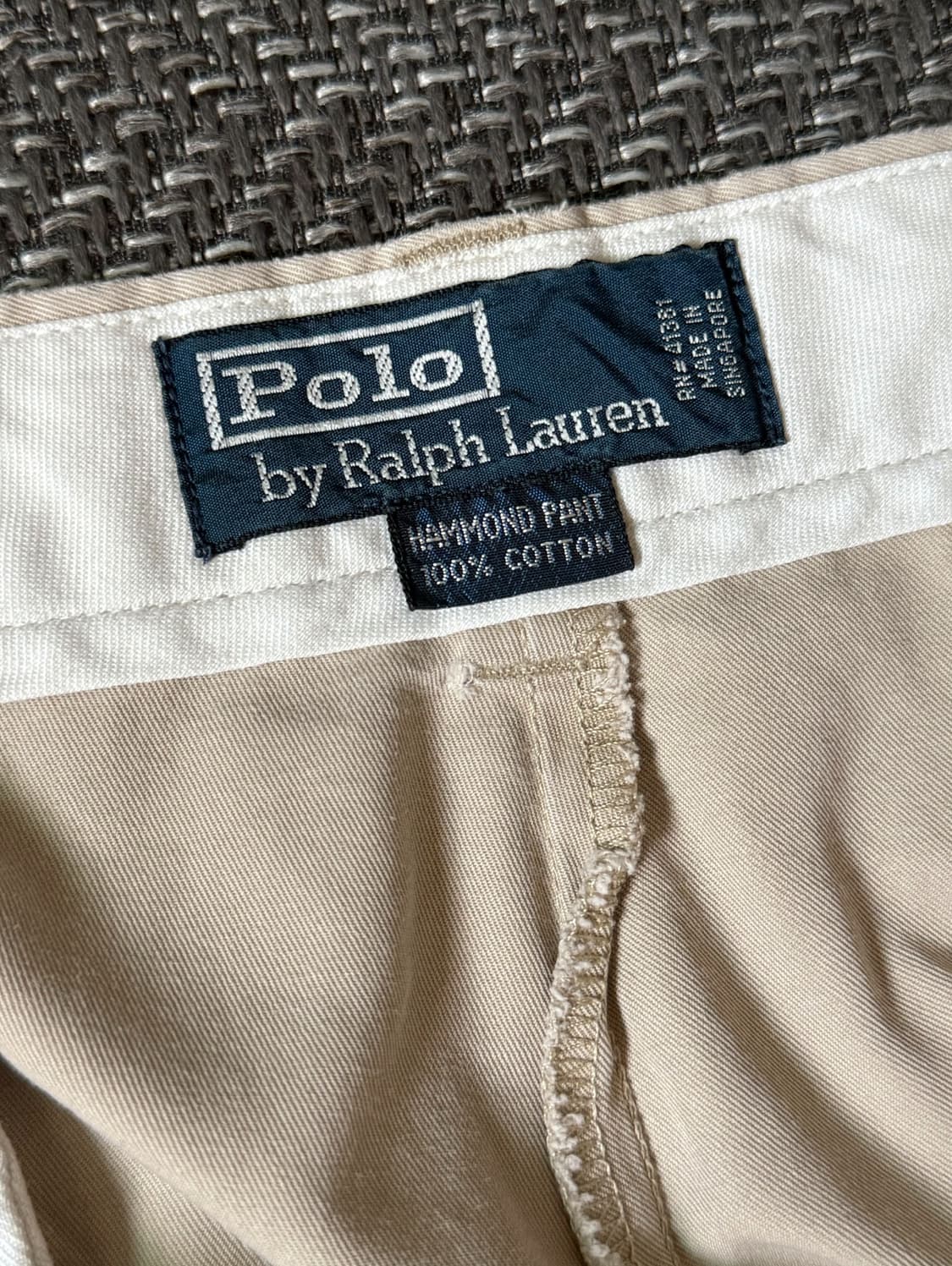 (36) 90s 폴로 랄프로렌 HAMMOND 더블 플리츠 치노팬츠 상품이미지4