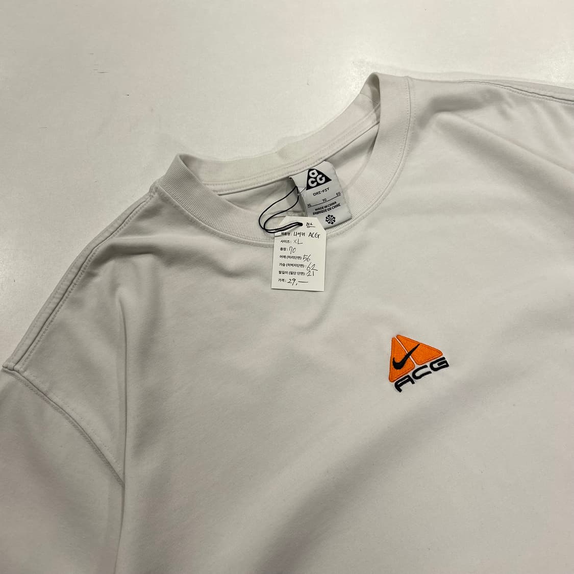 [XL] 나이키 ACG 렁스 반팔 티셔츠 화이트 A736 상품이미지3