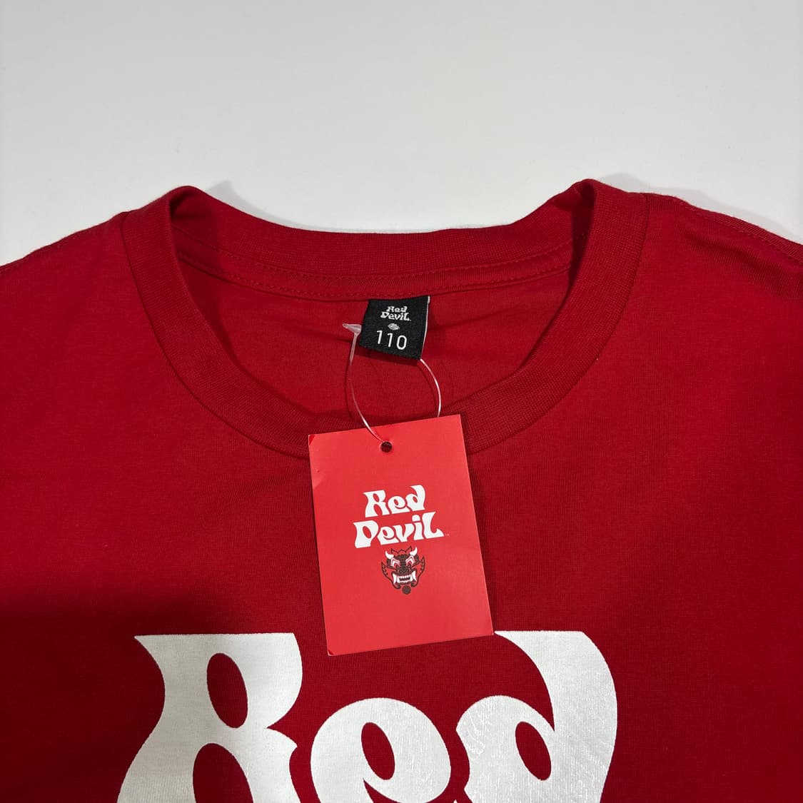 붉은 악마 빈티지 레드 그래픽 반팔티 상품이미지4
