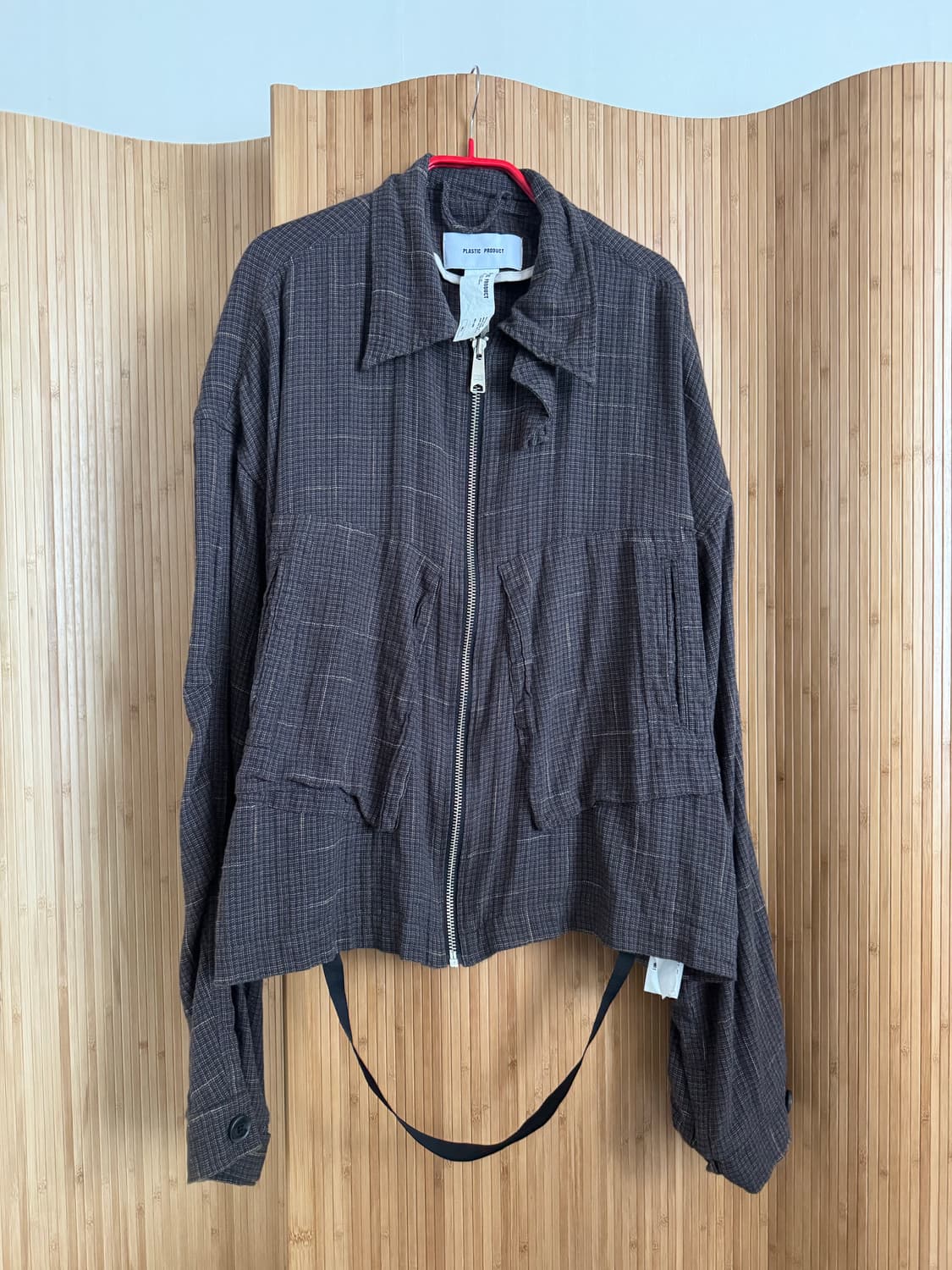 L 플라스틱 프로덕트(PLASTIC PRODUCT) 체크 지퍼 자켓 상품이미지5