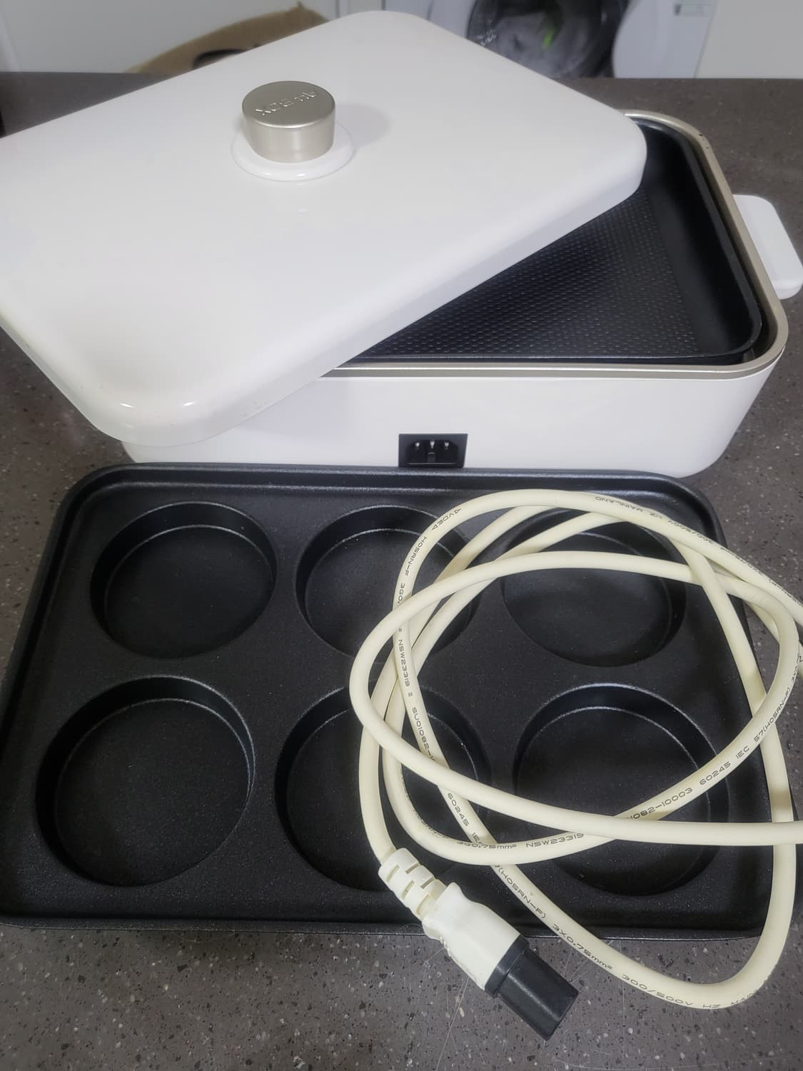 보토 A4BOX 레트로 전기그릴 테이블 멀티쿠커 화이트 상품이미지7