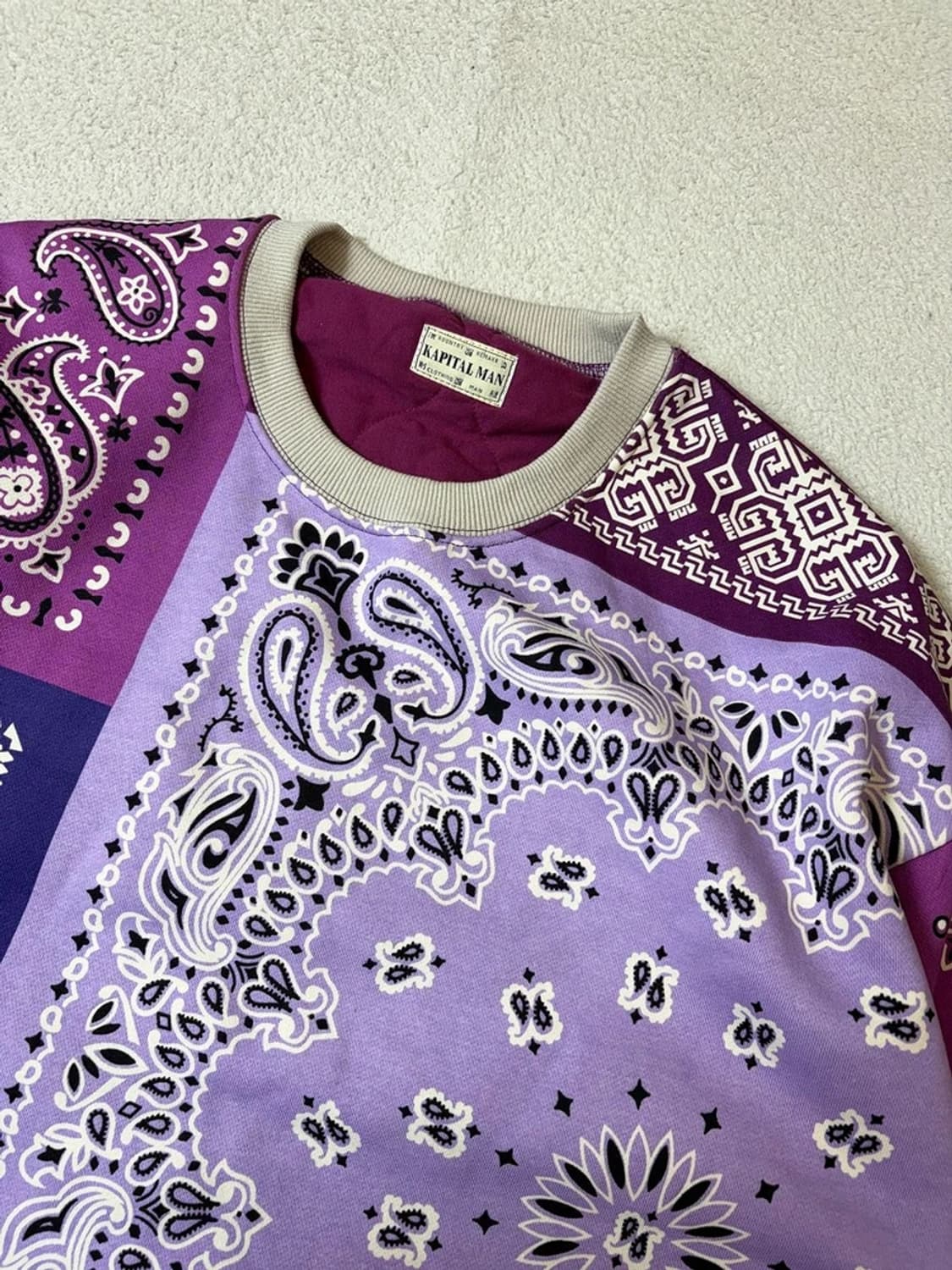 캐피탈 백 헤드 듀얼 반다나 맨투맨 PN9203 상품이미지2