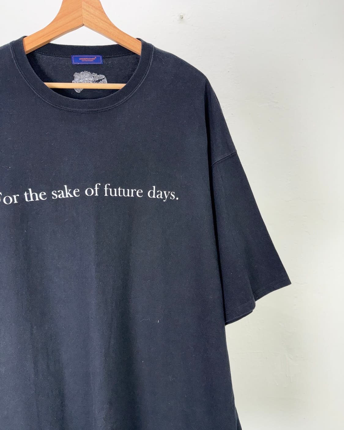 언더커버 16ss 퓨처 데이즈 블랙 집 하프 티셔츠 상품이미지3