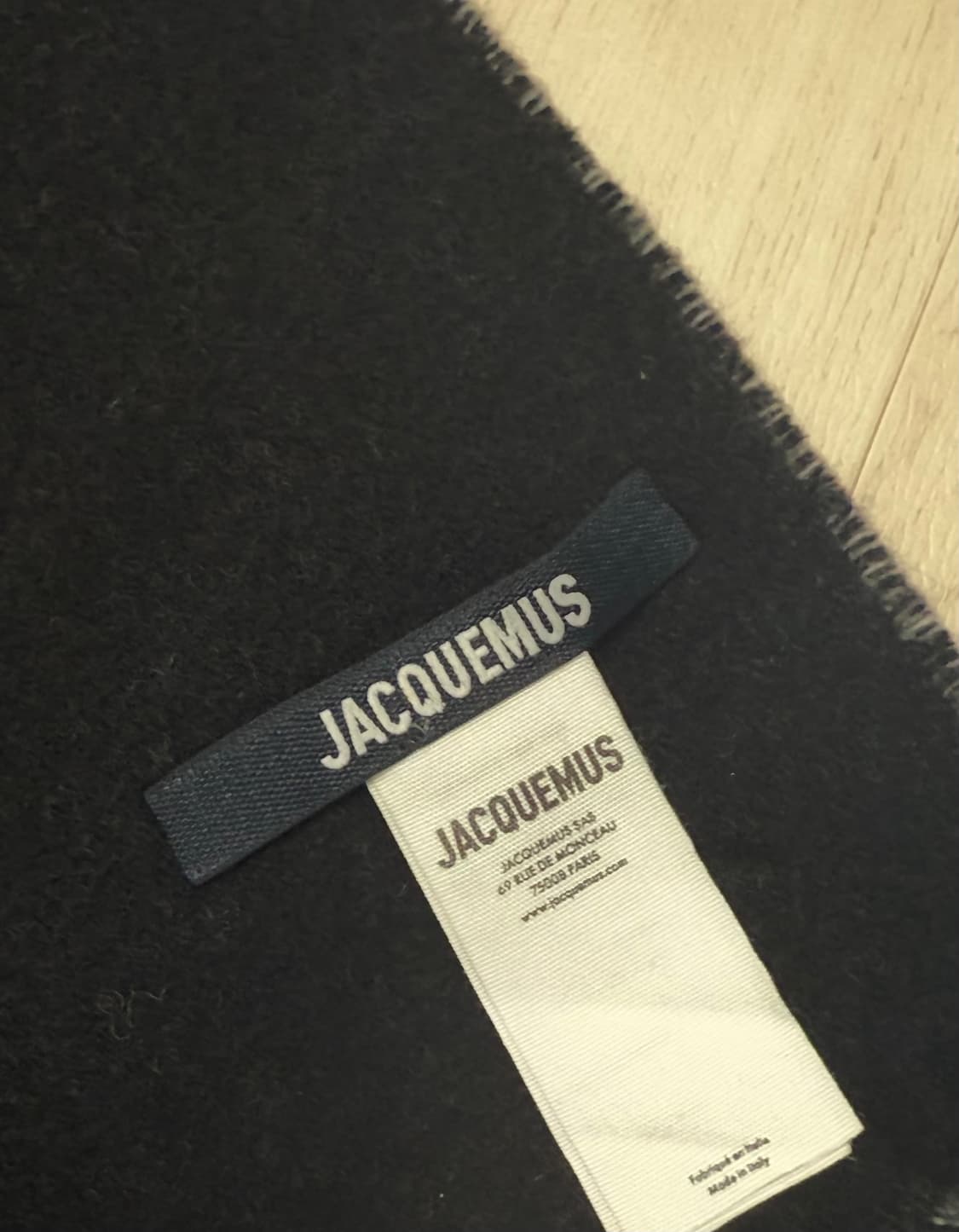 자크뮈스 로고 프린지 머플러 블랙 상품이미지6