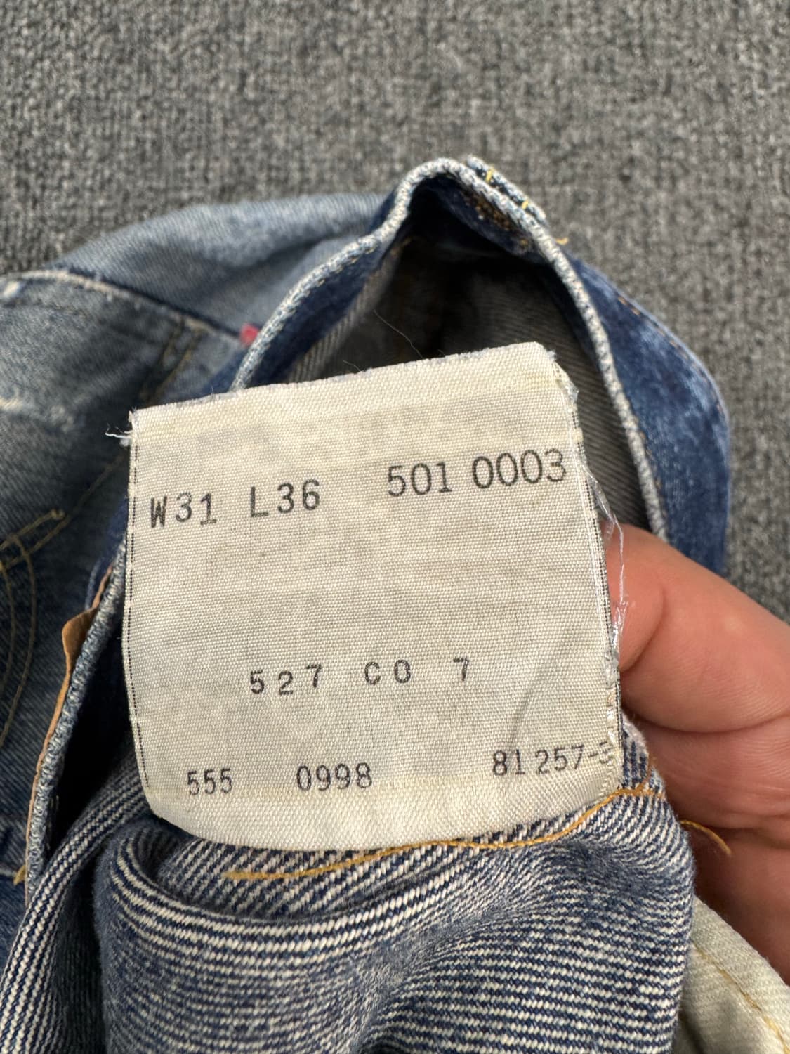 31)90’s 리바이스 501xx 빈티지 워싱 데님 팬츠 상품이미지4