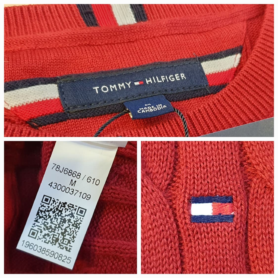 (새상품)100.타미 케이블 라운드니트 상품이미지7