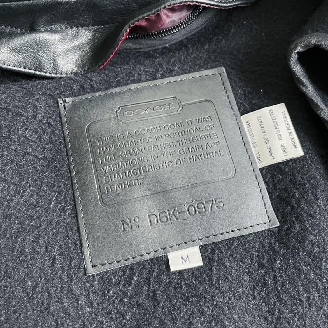 코치 풀그레인 레더 카코트(포르투갈 생산) 상품이미지8