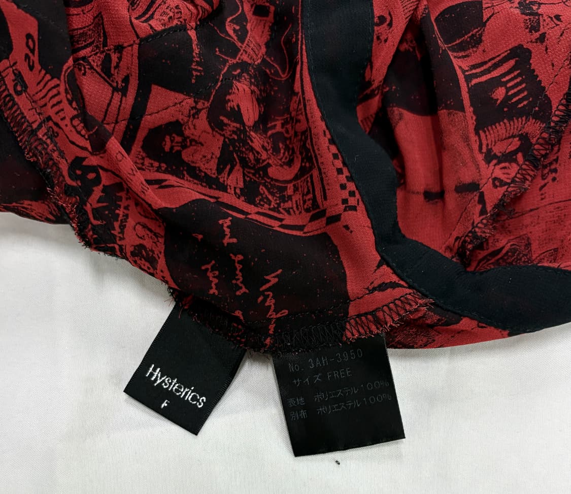 히스테릭글래머 레드 반팔 블라우스 상품이미지5