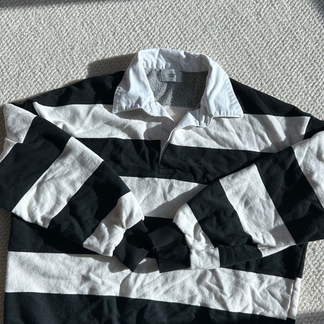 L.A.B Studio 스트라이프 카라 맨투맨  상품이미지2