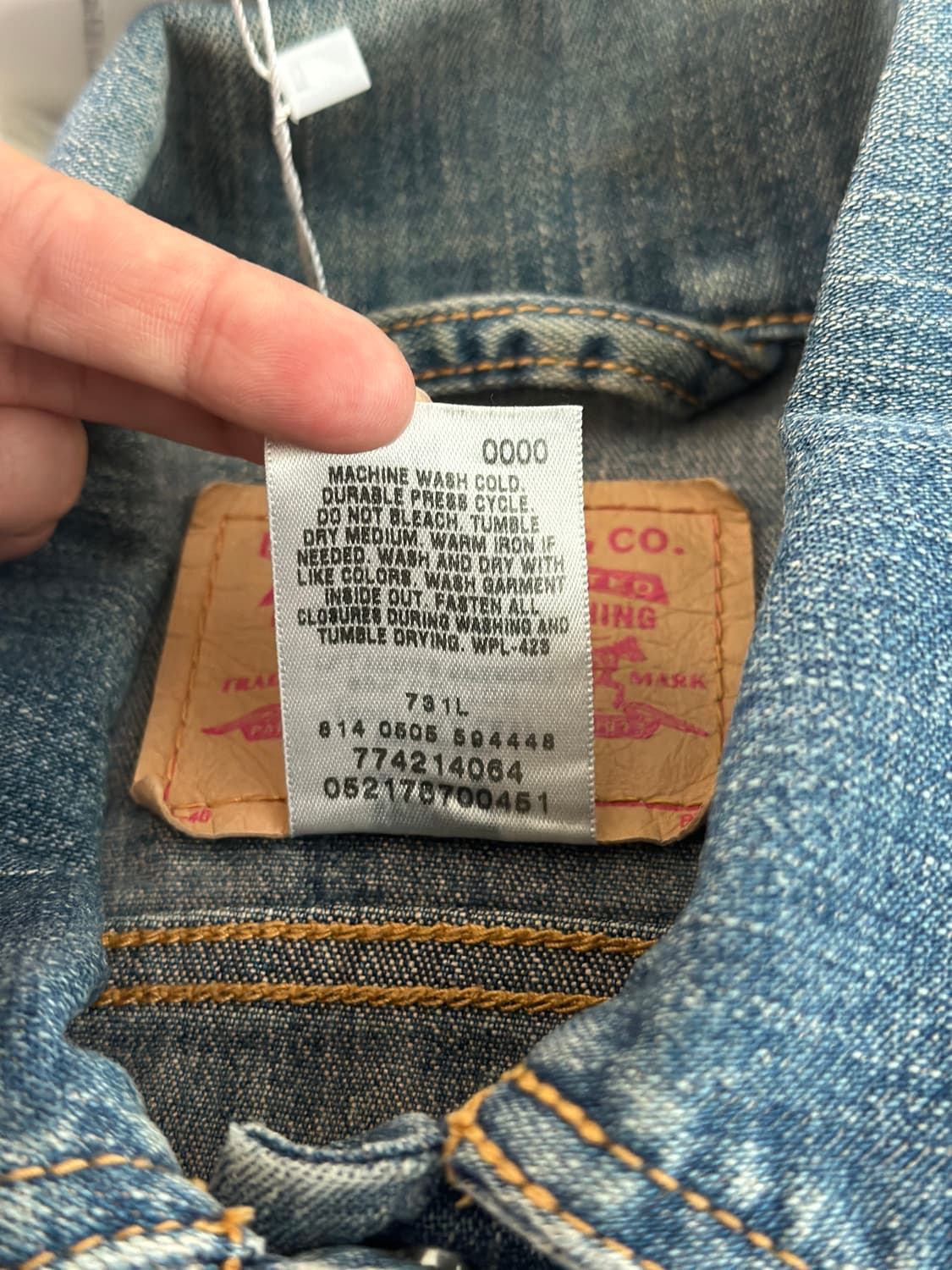 리바이스 00s 우먼 크롭 데님 자켓  상품이미지10