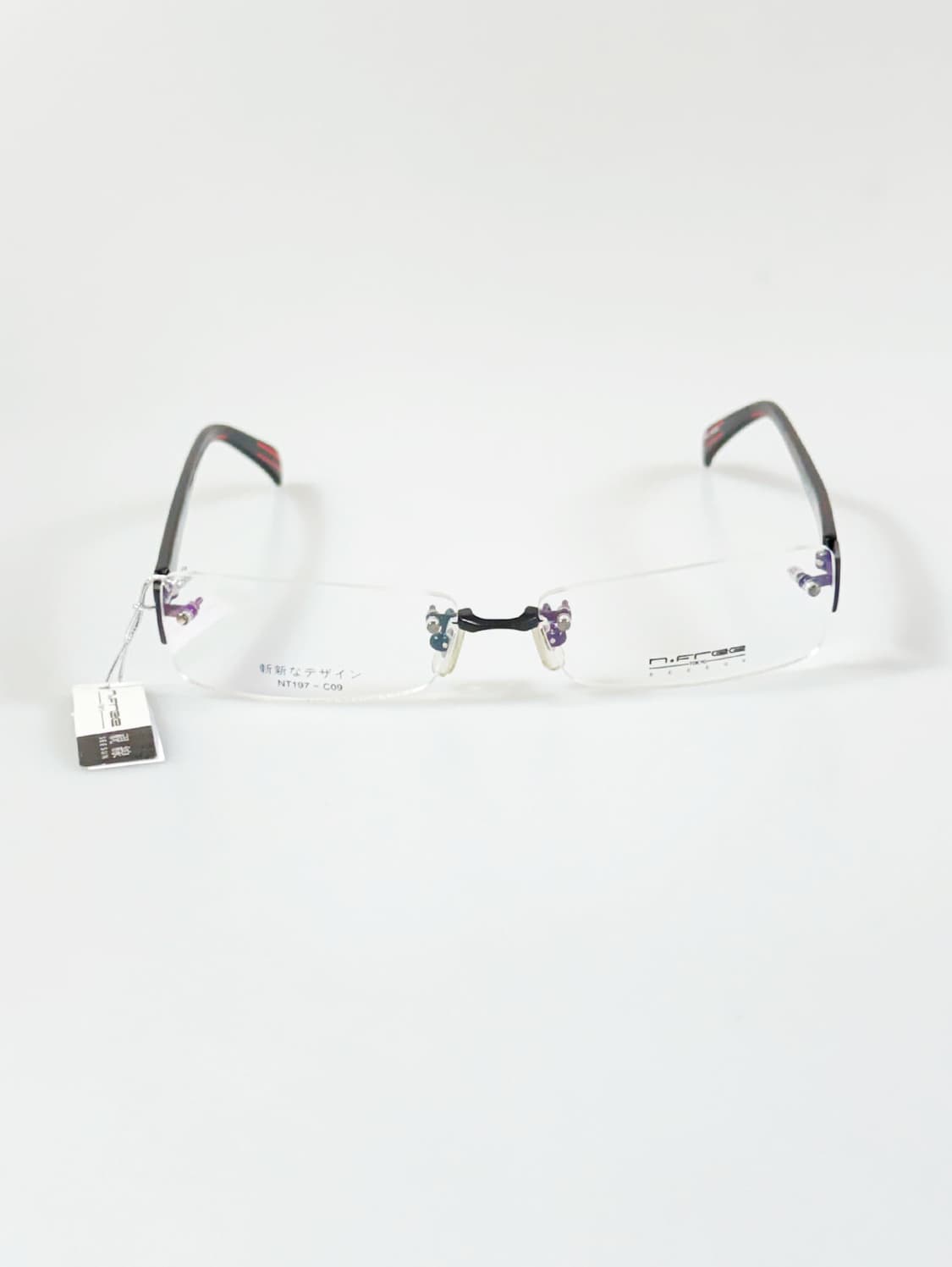 N.FREE by SEE SUN 티타늄 무테 스퀘어 빈티지 안경 상품이미지2