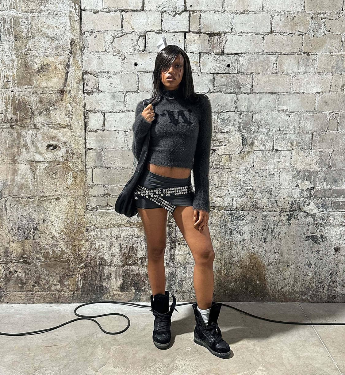 racer worldwide black button belt 상품이미지2