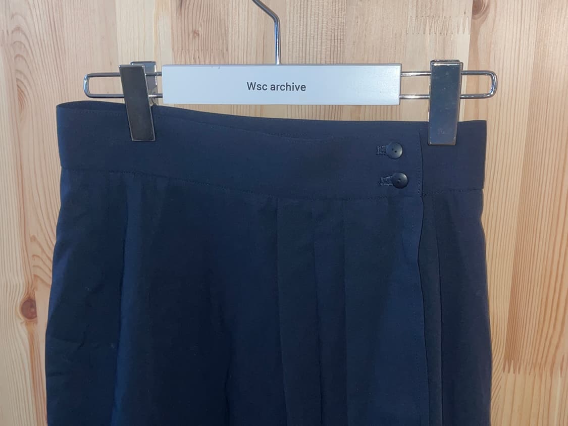 ENEME 빈티지 네이비 버튼 랩스커트 상품이미지2