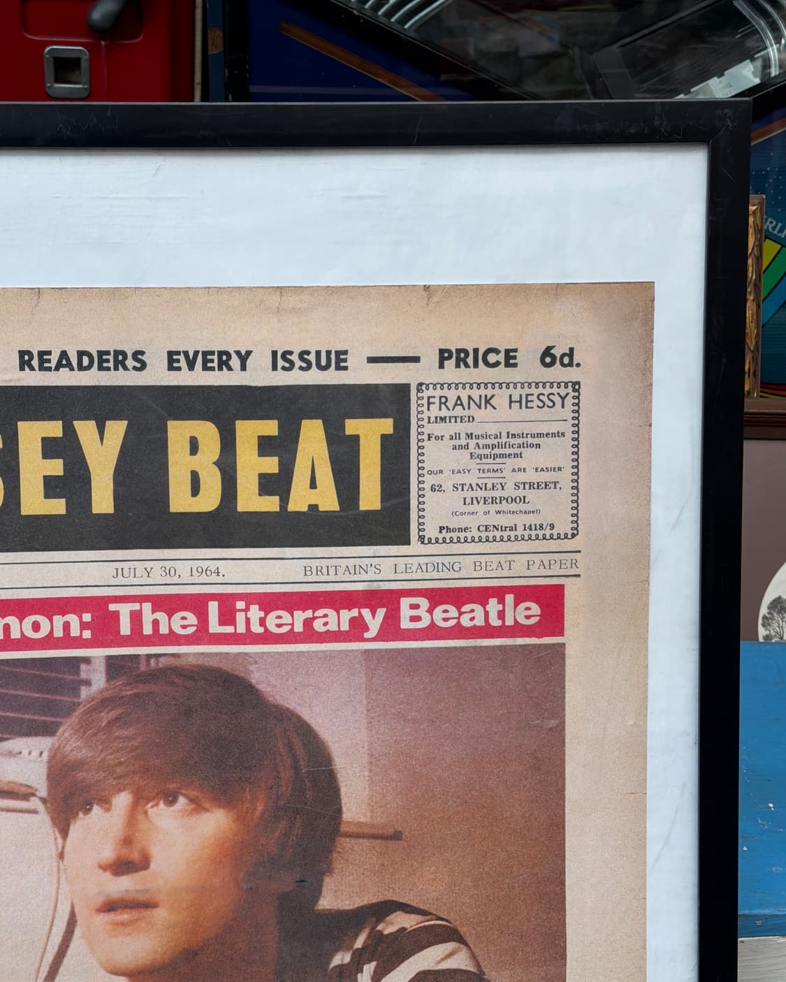 빈티지 소품 비틀즈 존 레논 포스터 액자 상품이미지4