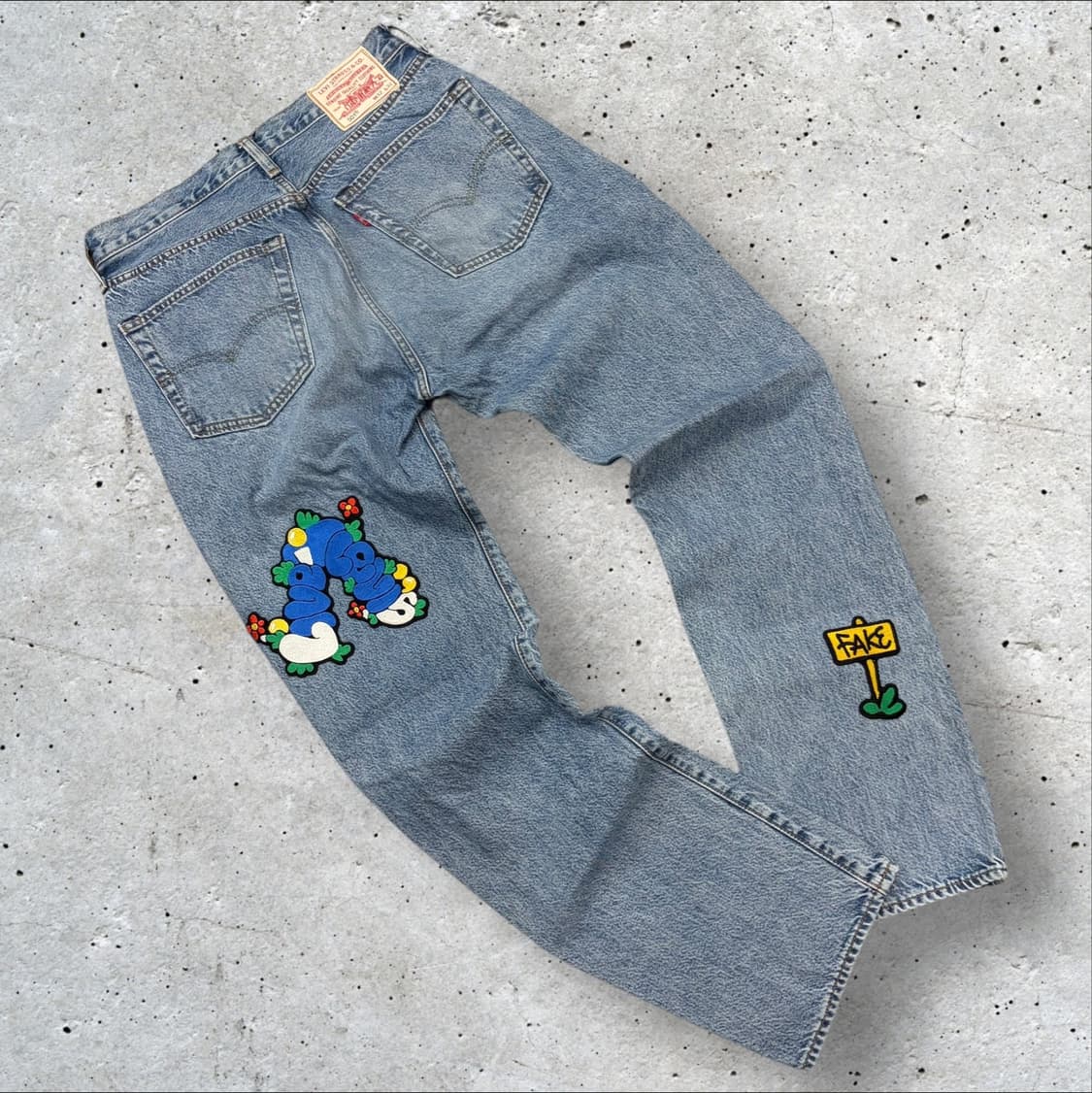 [32] 리바이스 501 x 샘바이펜 데님 팬츠 B896 상품이미지1