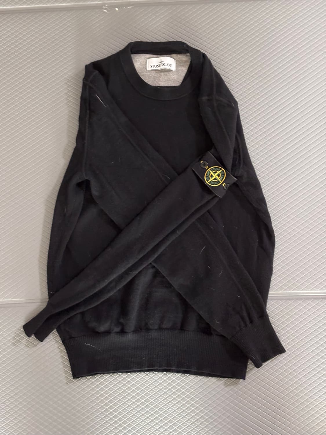 [정품] 스톤 아일랜드 블랙 니트 M 상품이미지3