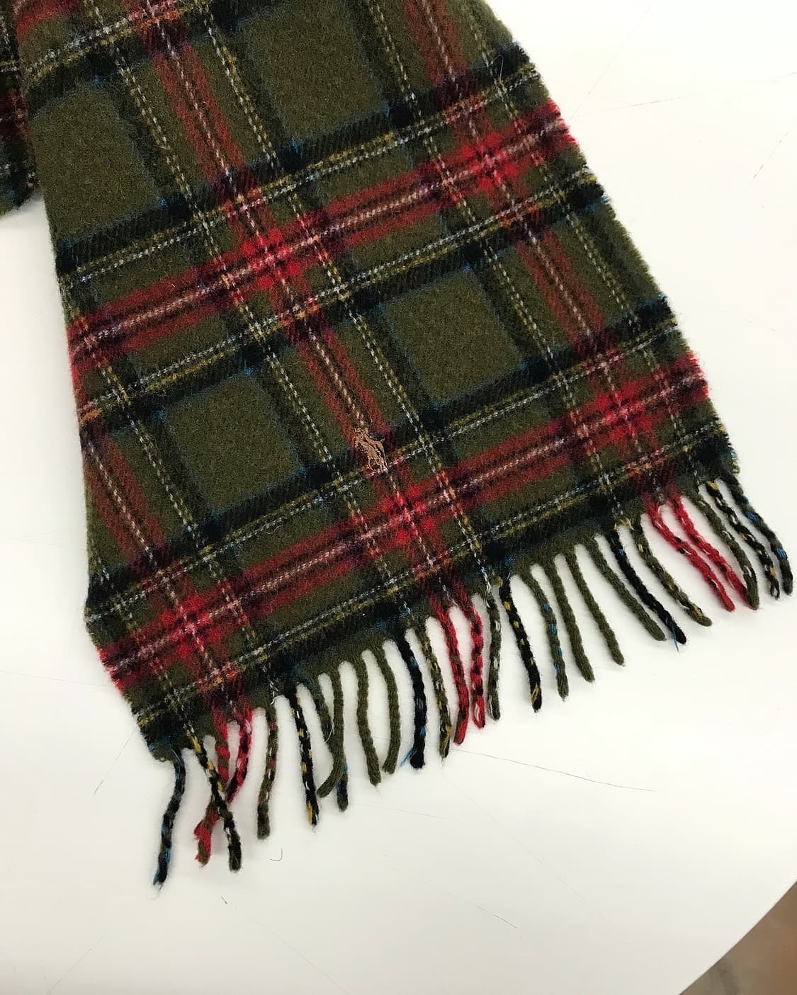 폴로 울 체크 머플러 상품이미지2