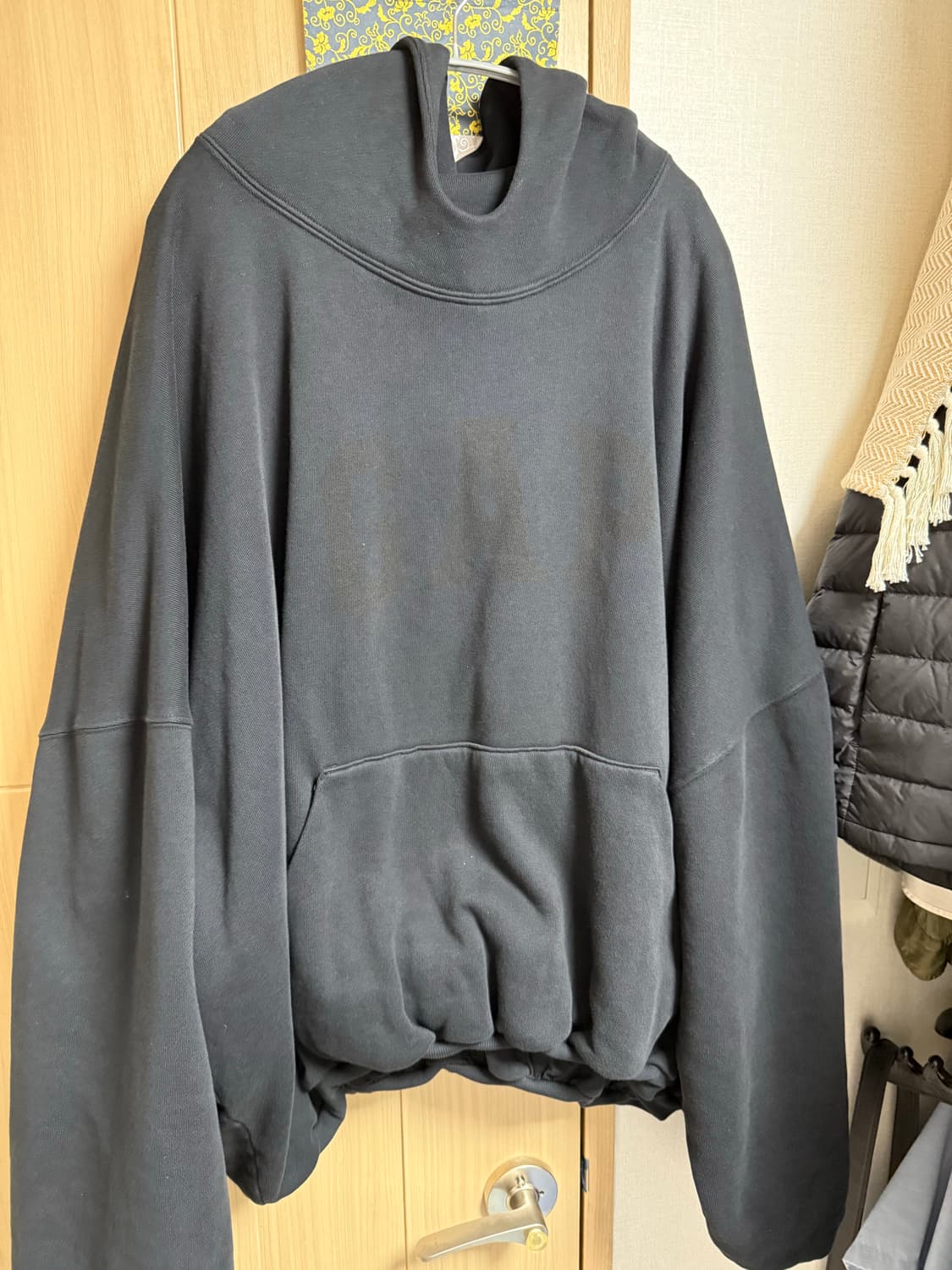 [XL] 이지 갭 도브 후드 워시드 블랙 상품이미지2