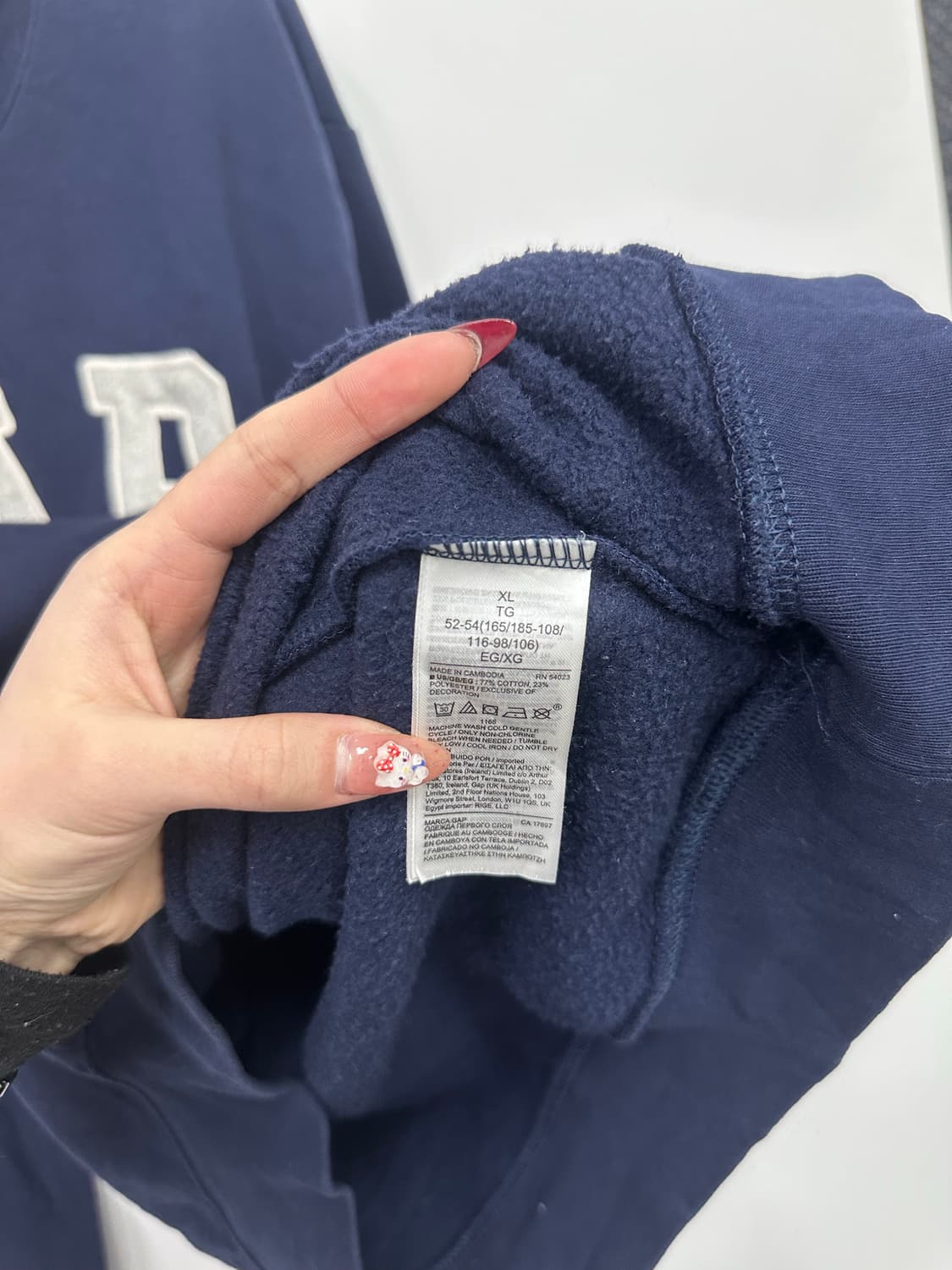 갭 네이비 후드티 상품이미지3