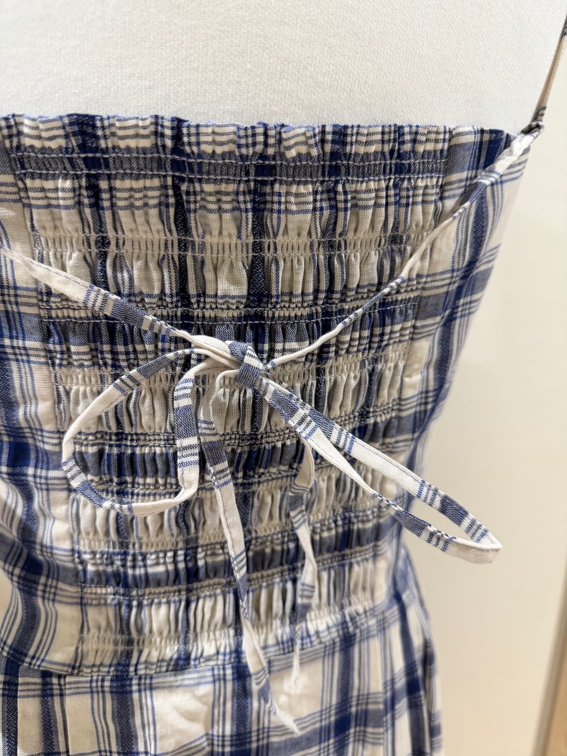 미착용) 앤유 체크 롱원피스 66 상품이미지6