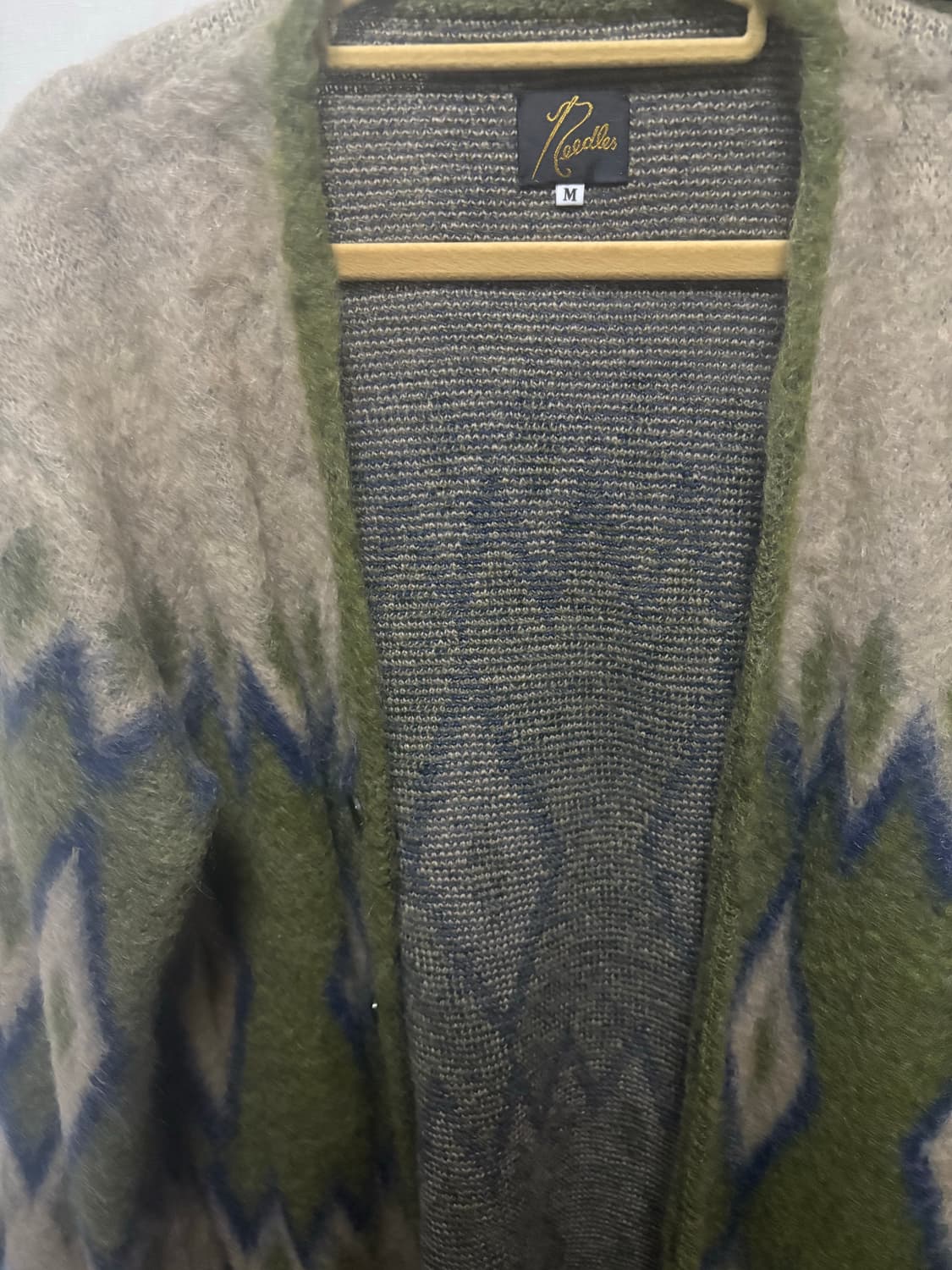 [M] 니들스 다아이몬드 모헤어 가디건 _올리브 상품이미지2