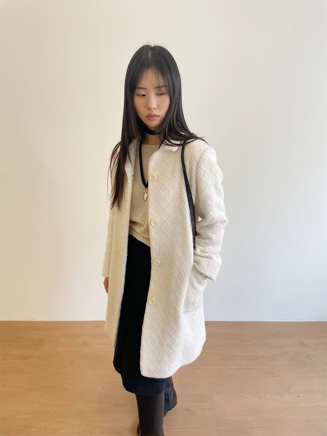 JIL SANDER ANGORA LONG COAT oaens구매 해 상품이미지1