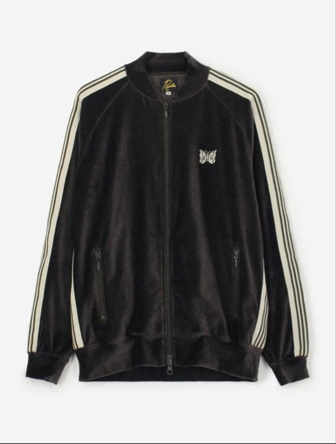 니들스 C/PE 벨루어 립 칼라 트랙 자켓 차콜 상품이미지1