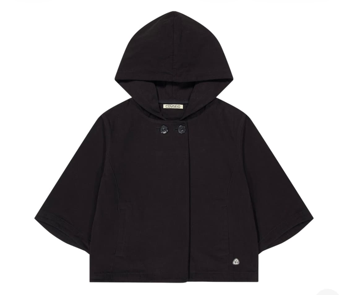 코이세이오 후디드 카프리 자켓 블랙 상품이미지1