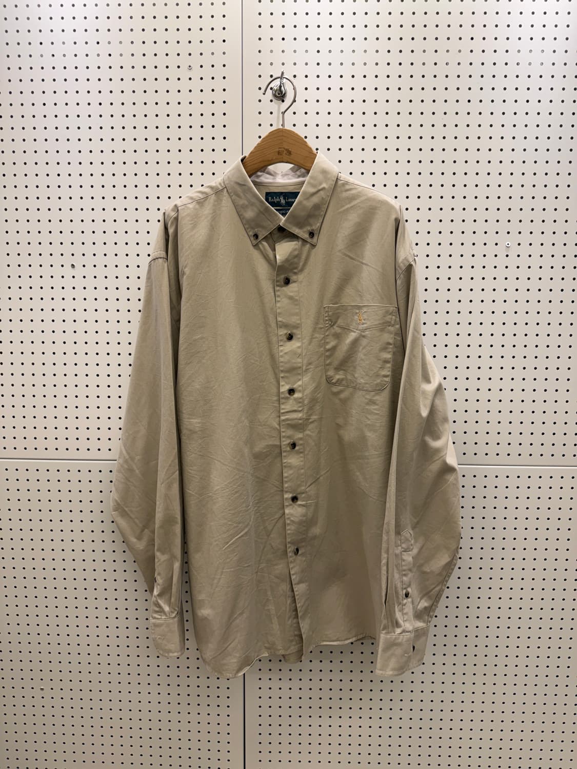 폴로 랄프로렌 베이지 클래식핏 버튼다운 셔츠 U1535 상품이미지2