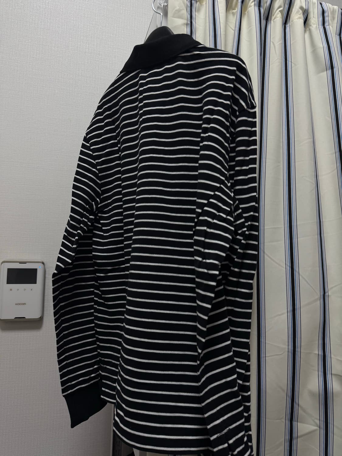 M.C UNISEX, Stripe PK Shirt 블랙 L사이즈 상품이미지2