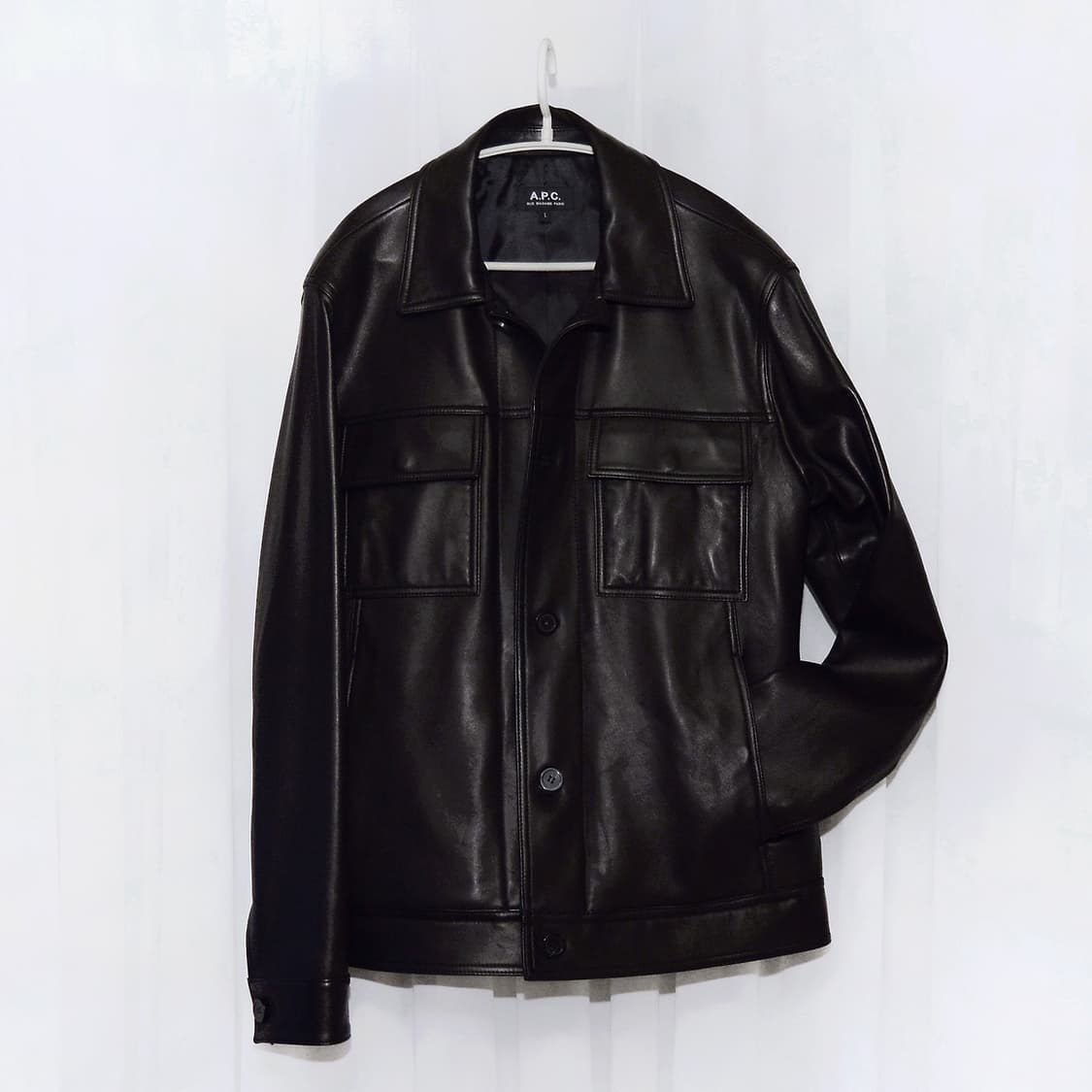 신품급) 아페쎄 (A.P.C) 저스틴 레더 트러커 자켓 (100+) 상품이미지1