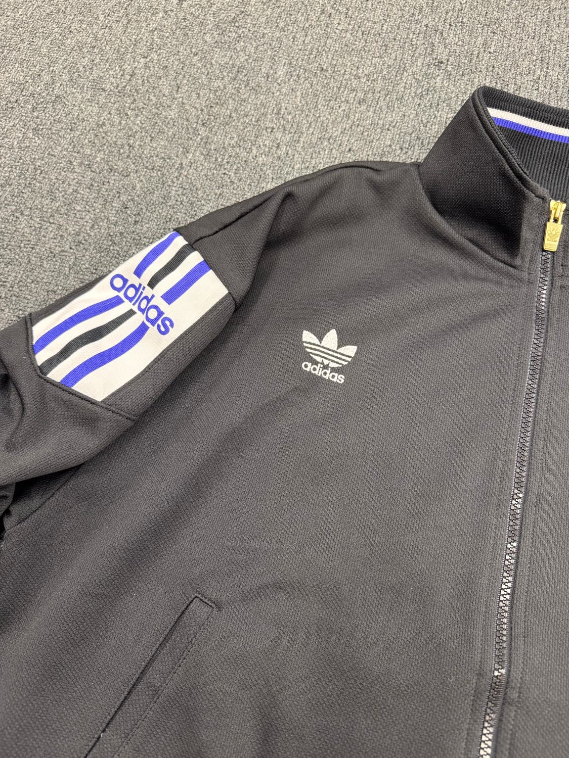 OS)90’s 아디다스X데상트 빈티지  멀티로고 져지 상품이미지3