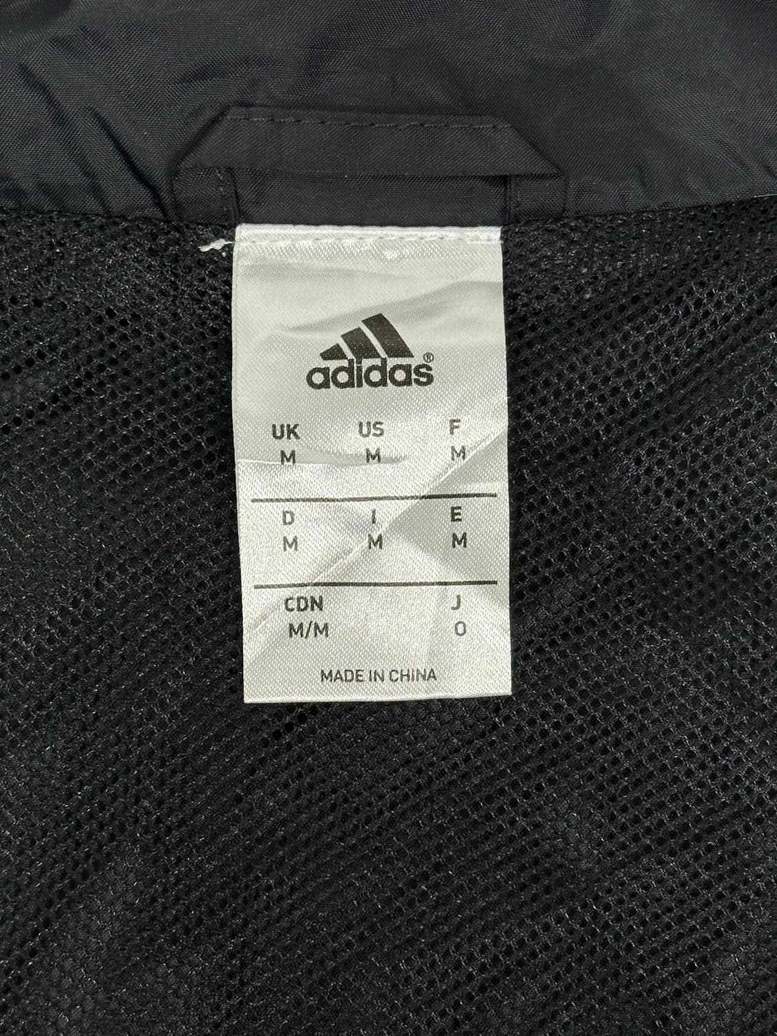 아디다스 블랙 화이트 삼선 오버핏 바람막이 트랙 자켓 M 상품이미지7