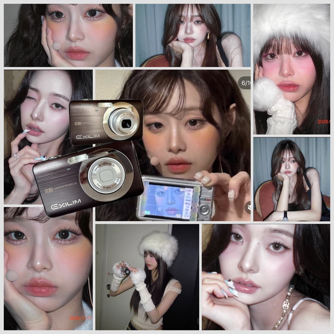 ✨츄 프리지아 픽 풀박셋✨ 카시오 엑슬림 EX-Z85 쵸코 브라운🍫 상품이미지1