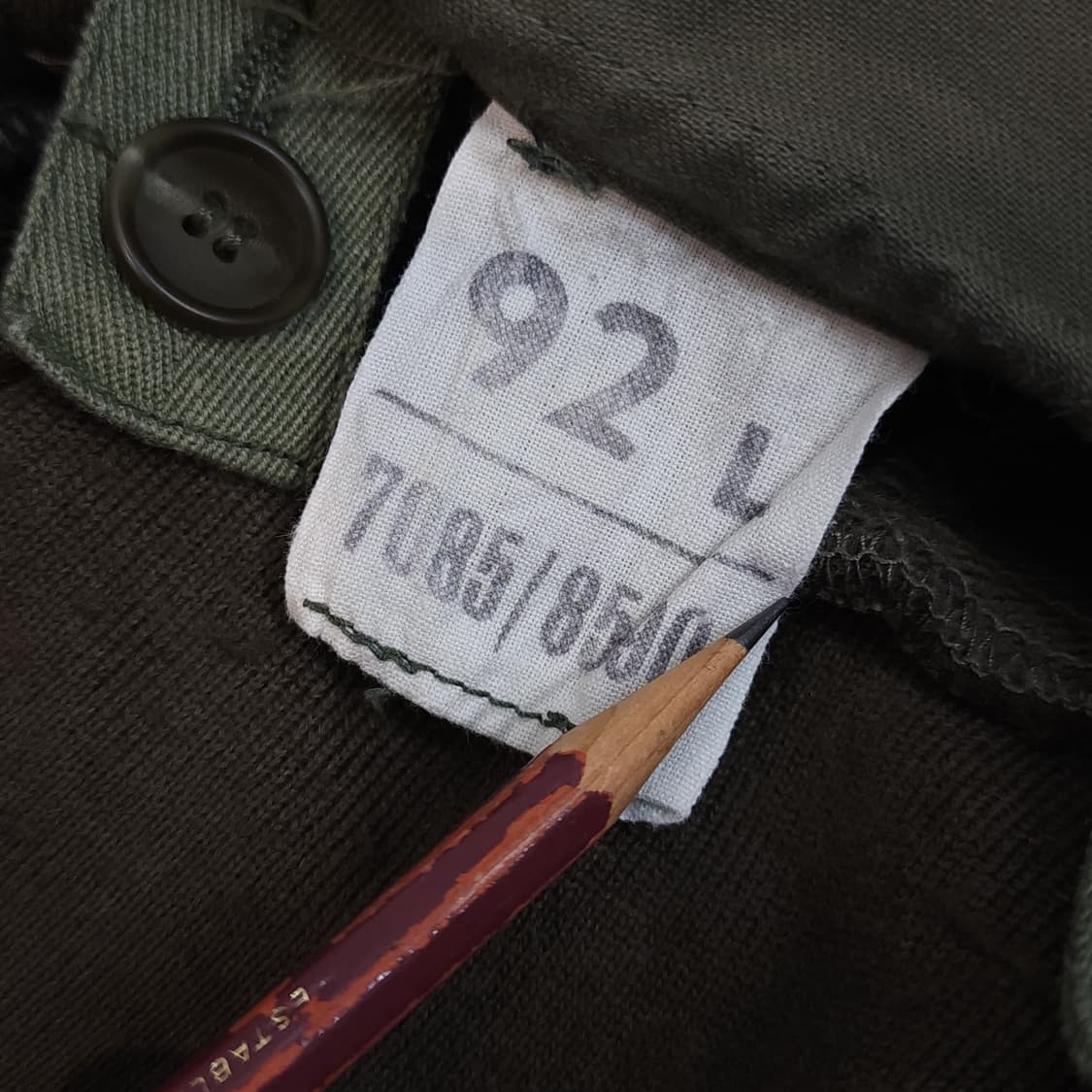 빈티지 프랑스군 m64 밀리터리 모즈파카 올리브 그린 페이딩 92L 상품이미지9