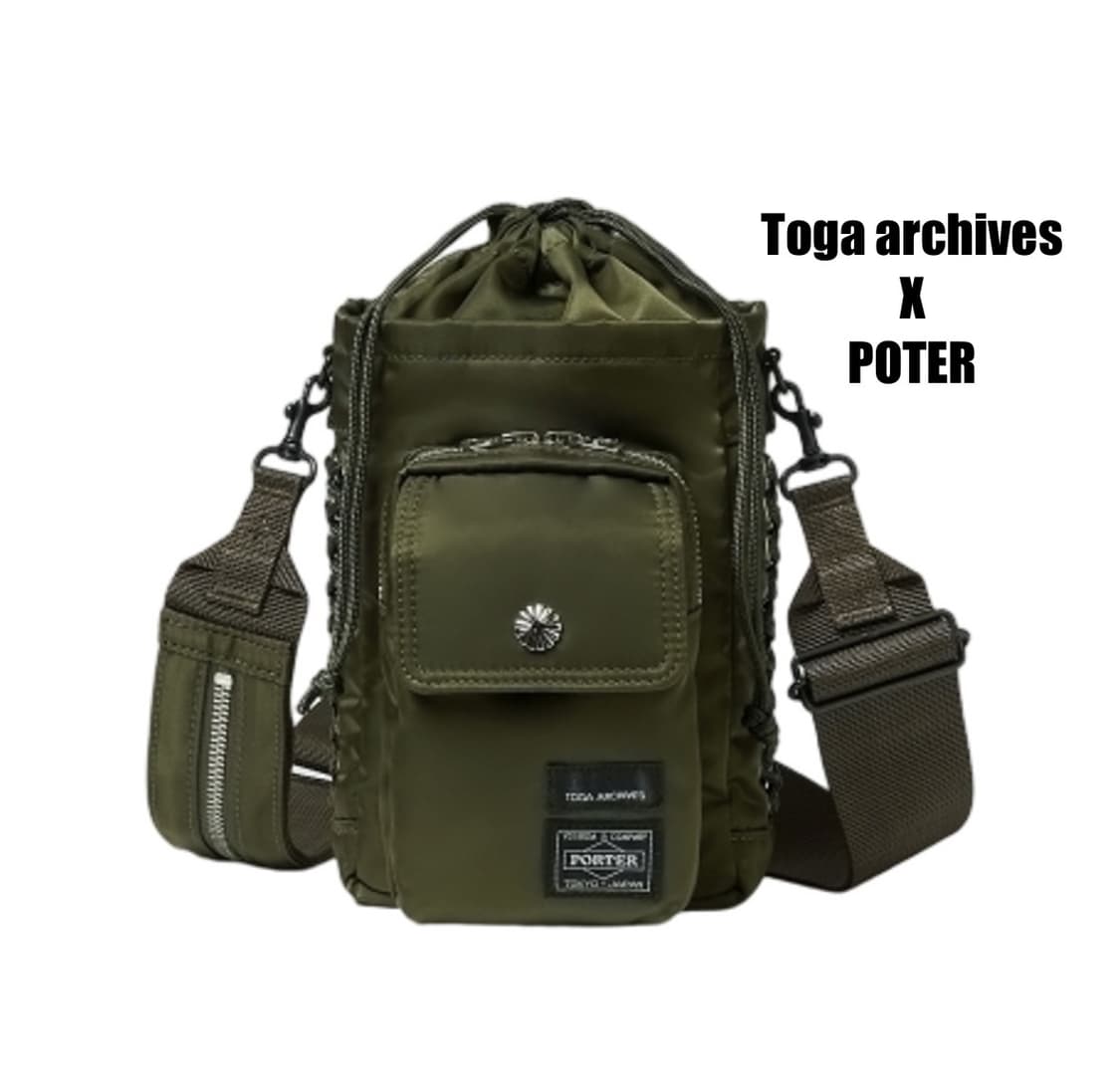 [OS] 토가 아카이브 x 포터 숄더백 카키 25FW 상품이미지1