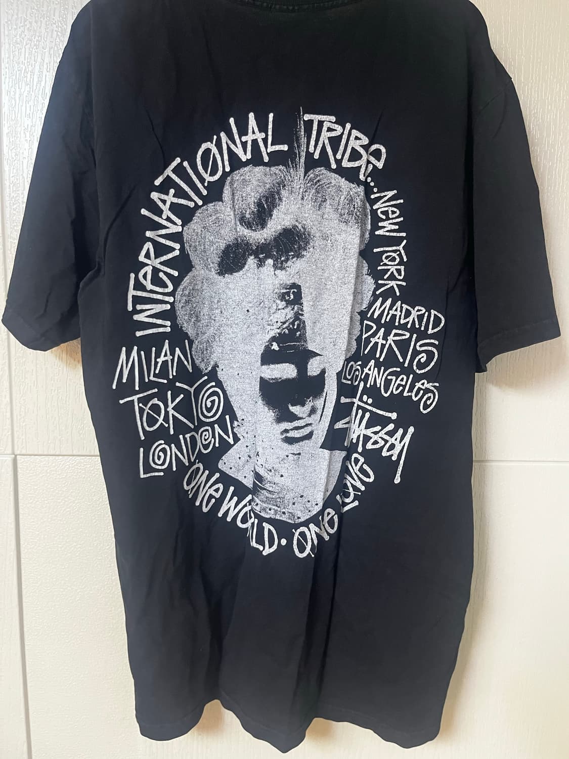 스투시 월드투어 반팔 블랙M 상품이미지2