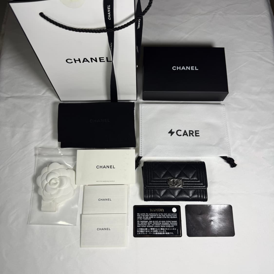 [20SS,풀구성] 샤넬 보이 플랩 카드 홀더 지갑 상품이미지5