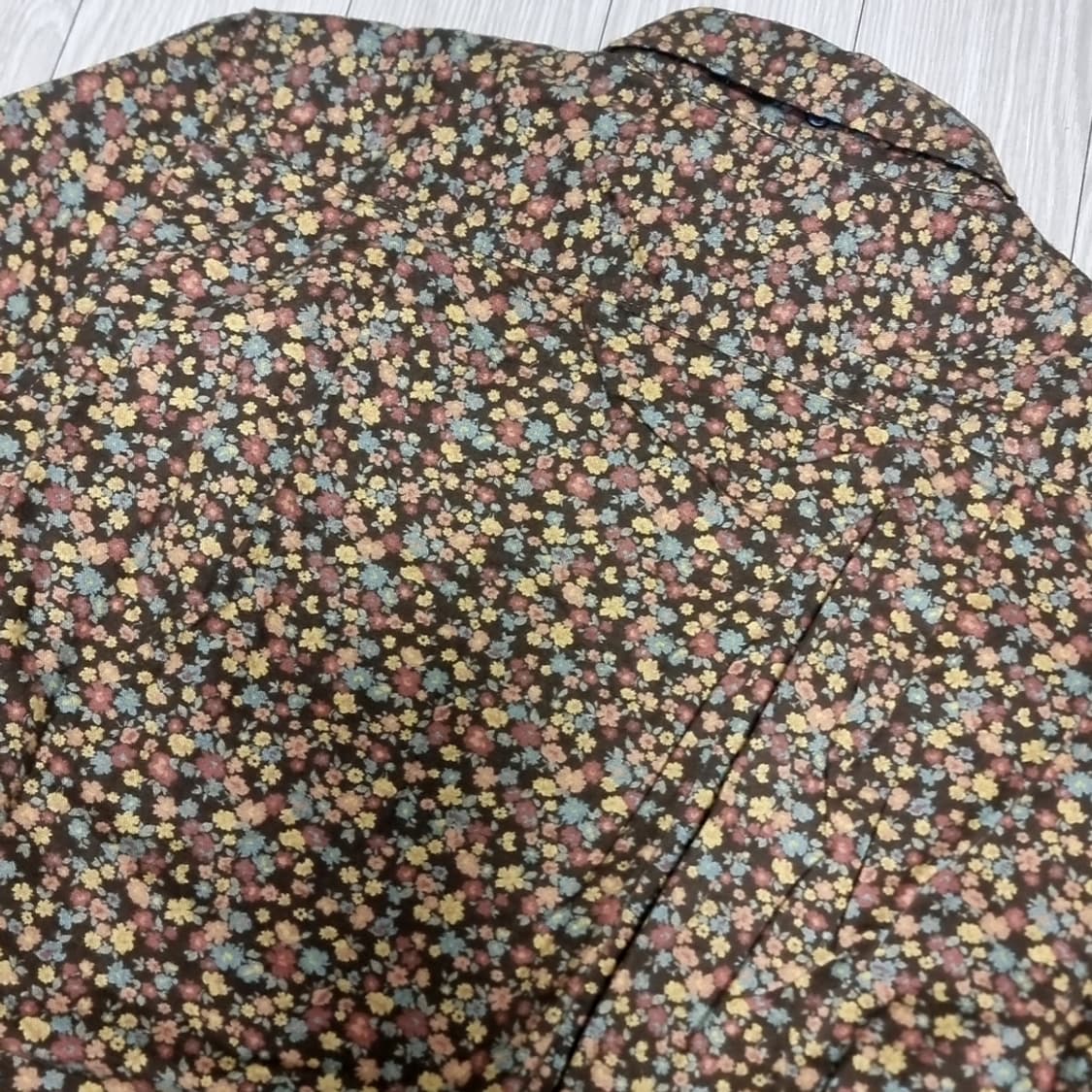 후즈후갤러리 제펜 브라운 플라워 패턴 긴팔 셔츠(95-100) 상품이미지4