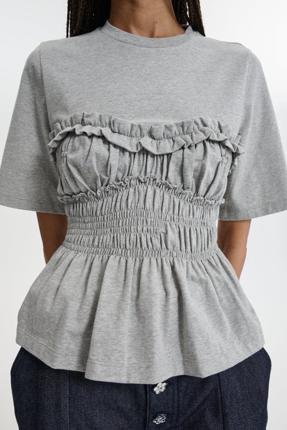 [XS,S,M]세실리에 반센 26ss VILDE 티셔츠/그레이 상품이미지2