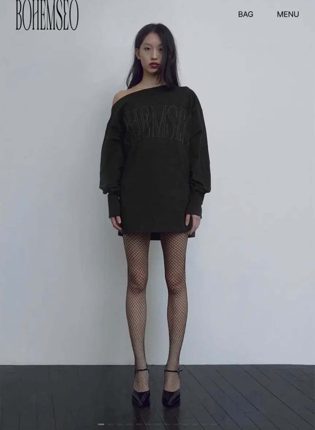 보헤미안서울 Unbalanced shoulder t 언밸런스 숄더 티 상품이미지2